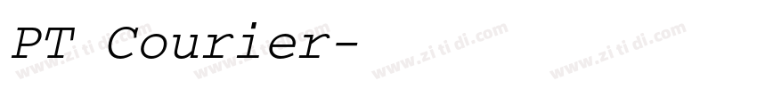 PT Courier字体转换